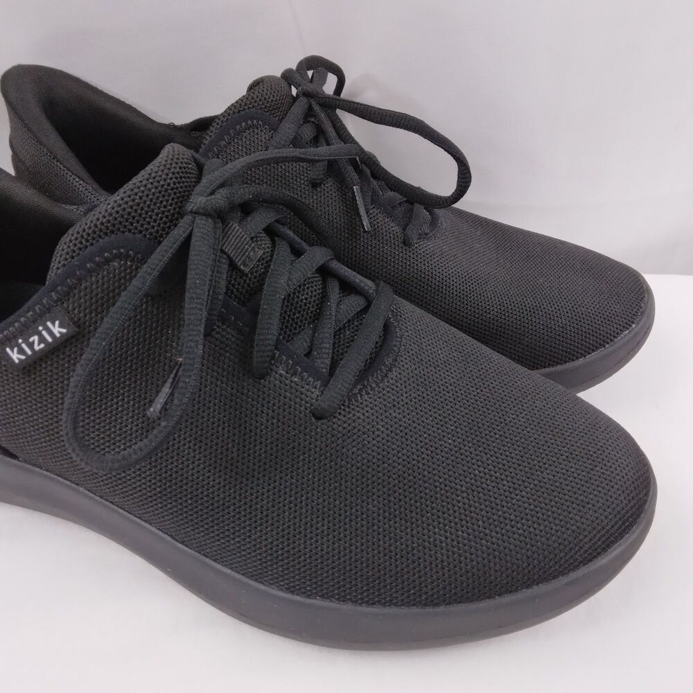 Kizik Madrid Eco Knit Shoes Black Hands Free Lace Up Men's 10.5 W Women's  12 W - Picture 4 of 13